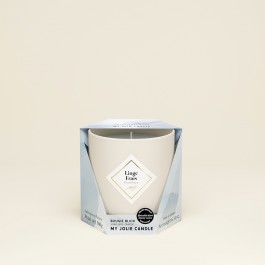 mjc ジュエリーキャンドル180g ザー・エッセンシャル フレッシュリネン ビーズブラック　ゴールドブレスレット linge frais-BLACK RESIN-GOLD BRACELET